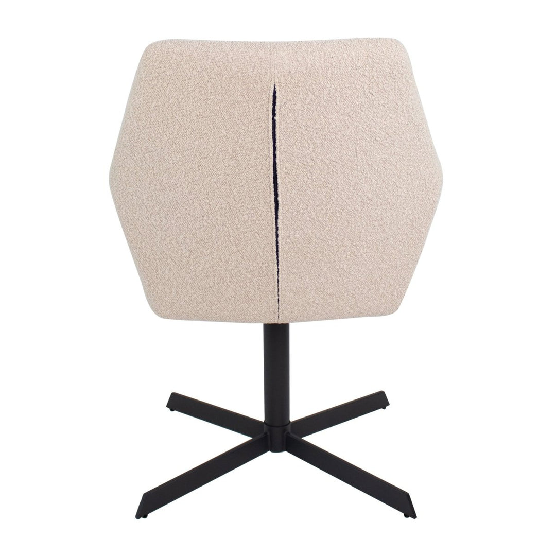 Fauteuil pivotant Kick Viktor Boucle - Beige - Designix