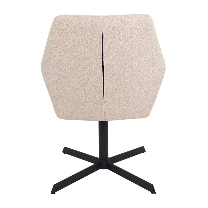Fauteuil pivotant Kick Viktor Boucle - Beige - Designix