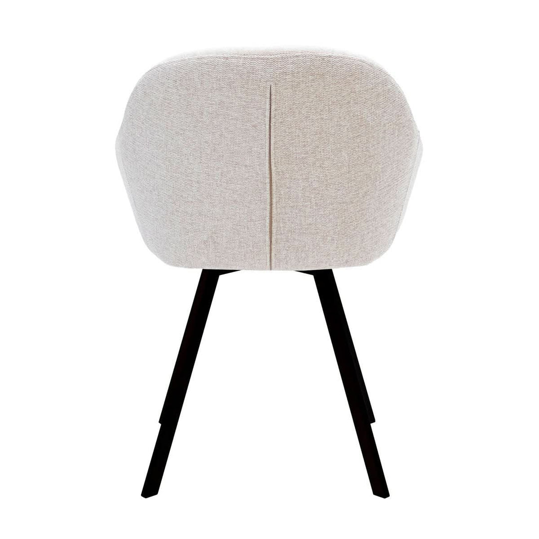 Fauteuil Pivotant Olof Champagne, Tissu Texturé et Assise Rembourrée | LUXA - Designix