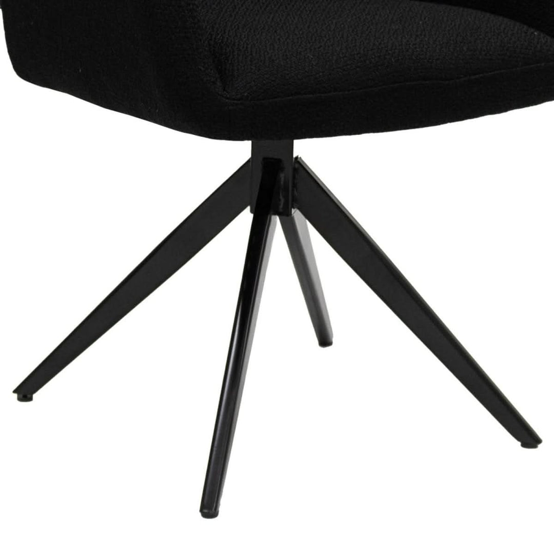 Fauteuil Pivotant Ravi Noir Et Très Confortable | JIRA - Designix