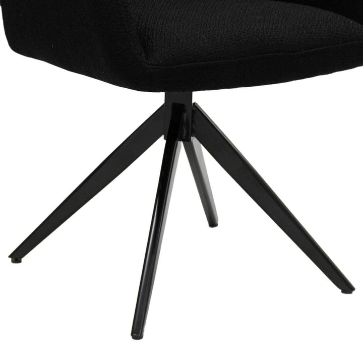 Fauteuil Pivotant Ravi Noir Et Très Confortable | JIRA - Designix