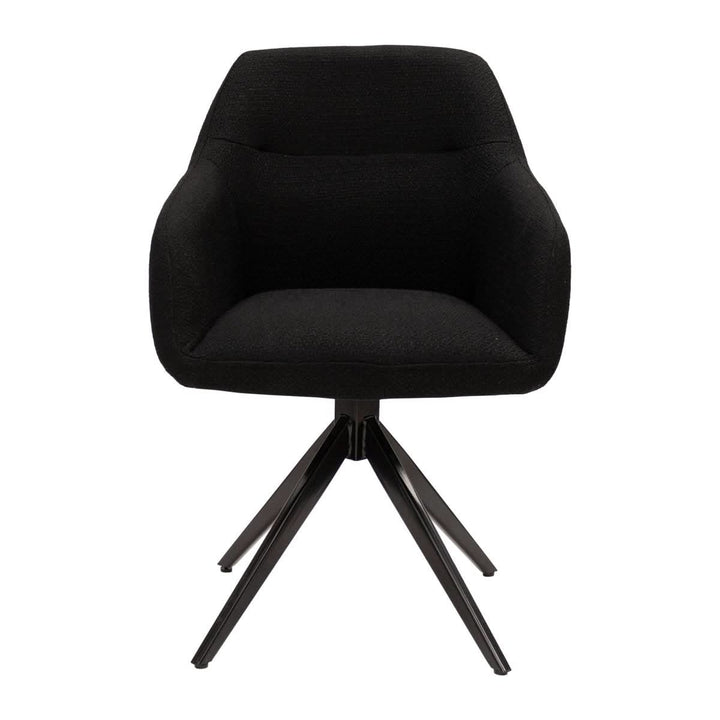 Fauteuil Pivotant Ravi Noir Et Très Confortable | JIRA - Designix
