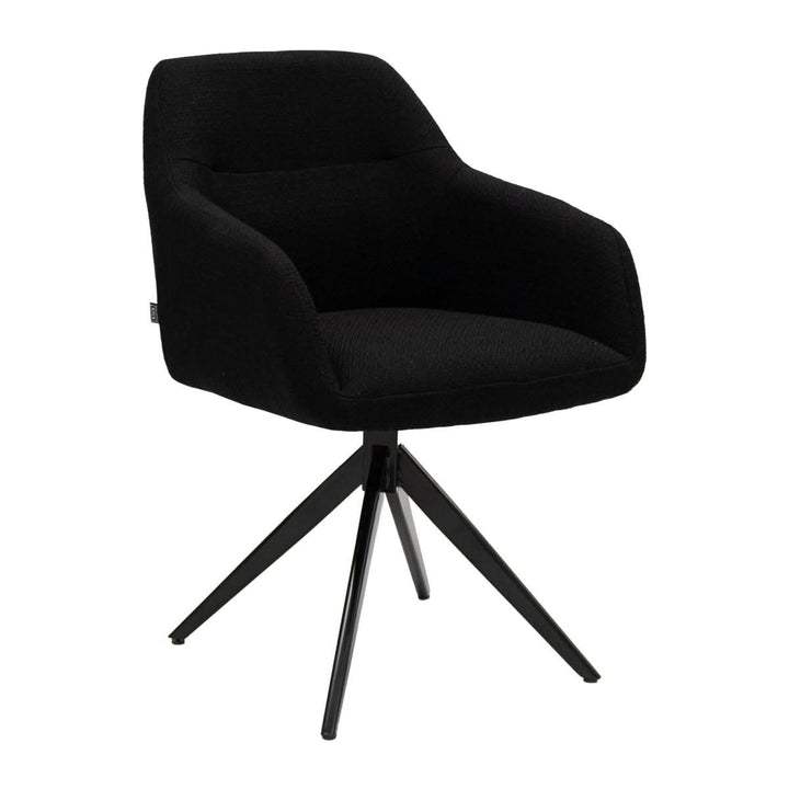 Fauteuil Pivotant Ravi Noir Et Très Confortable | JIRA - Designix