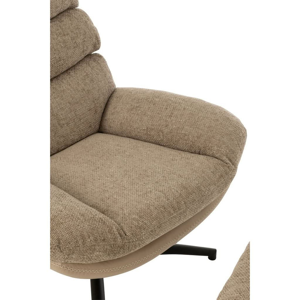 Fauteuil Relax Gris Foncé Métal | Enio - Designix Fauteuil