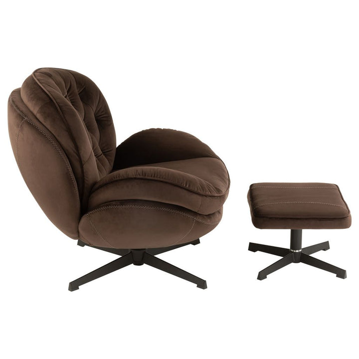 Fauteuil Relax Marron Foncé | File - Designix Fauteuil