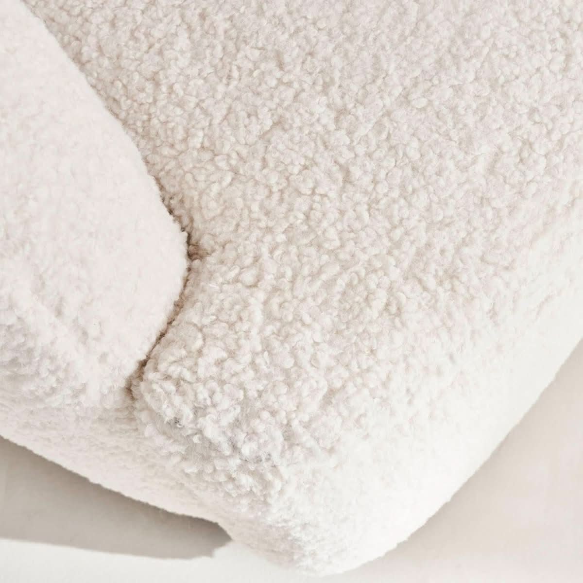 Fauteuil Rond Pivotant Bouclette | Glacier - Designix Fauteuil