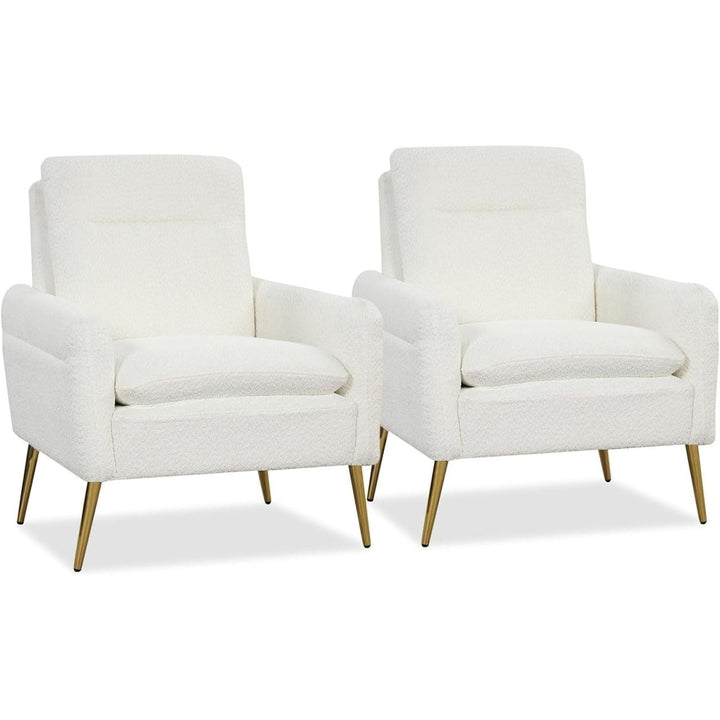 Fauteuil Salon Molleton Blanc | Vortex - Designix Fauteuil