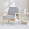 Fauteuil Scandinave Bois Gris | Éthéré