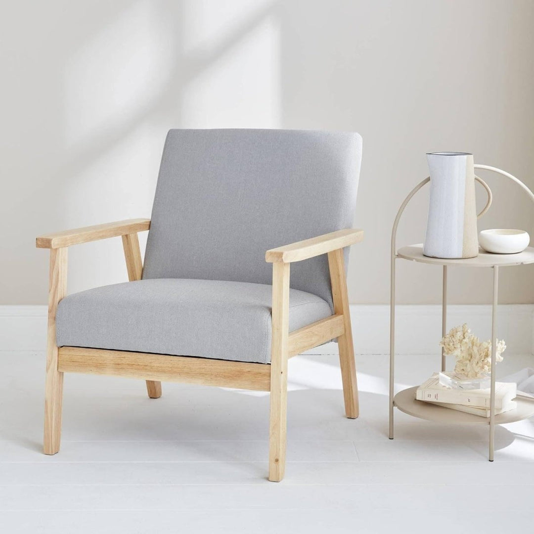 Fauteuil Scandinave Bois Gris | Éthéré - Designix Fauteuil