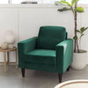 Fauteuil Scandinave Velours Vert | Icône
