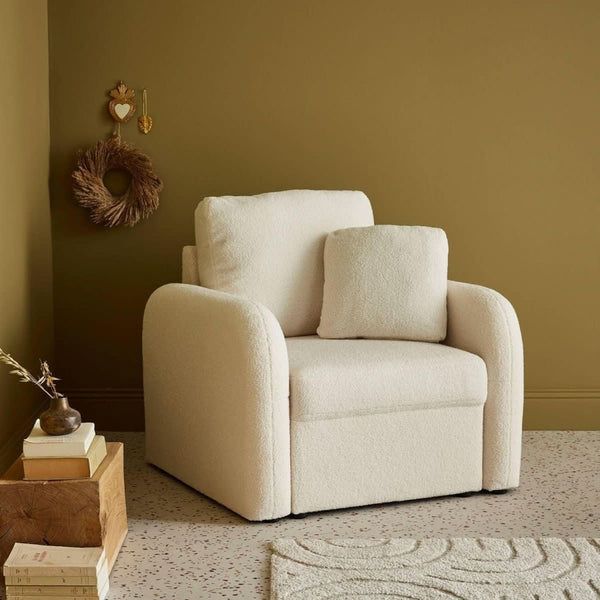 Fauteuil Tissu Bouclette Cosy | Jardin