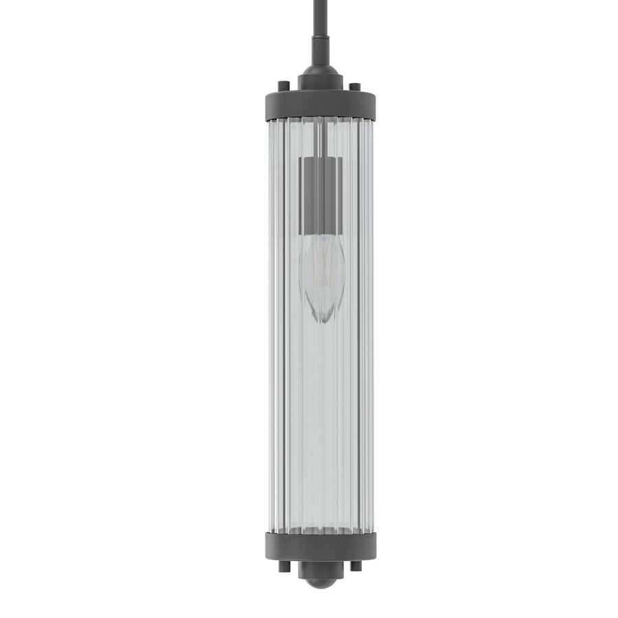 Suspension Fiatto I noire, verre