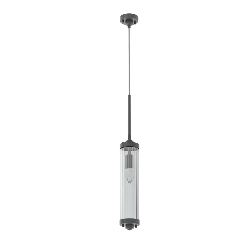 Suspension Fiatto I noire, verre