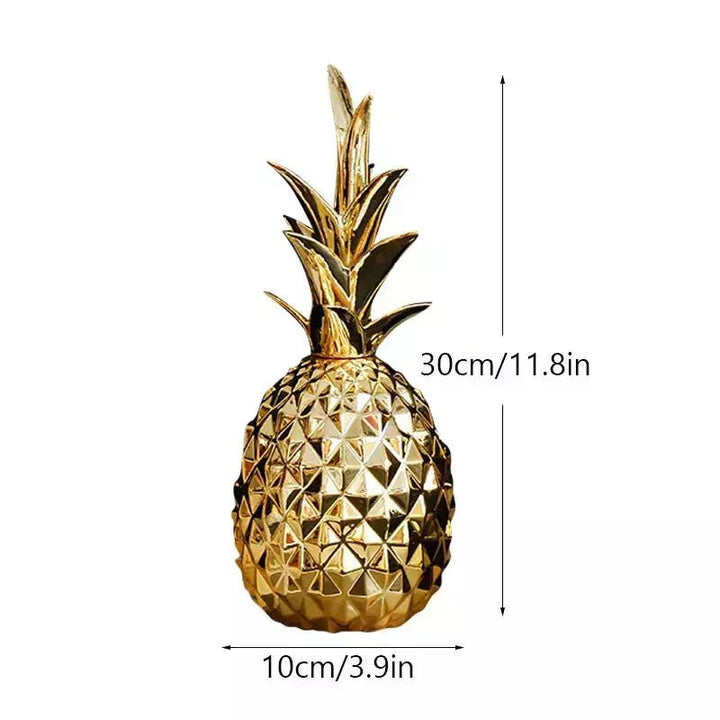 Figurine Ananas Céramique Luxe | Ivo - Designix Statuette Doré