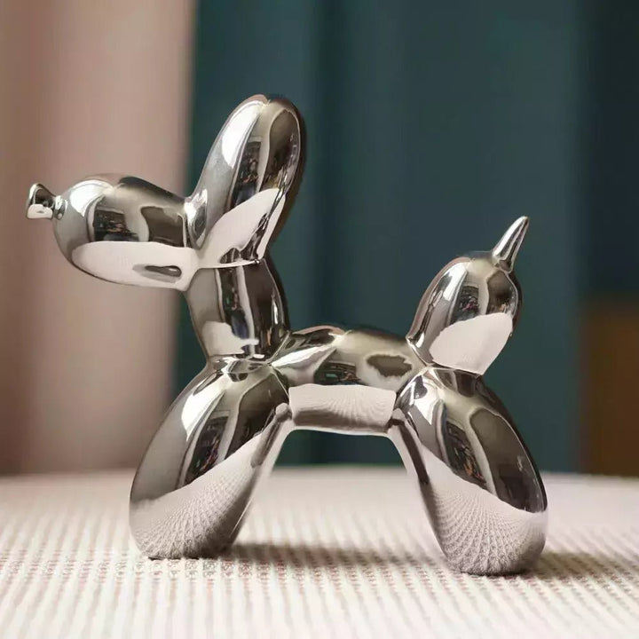 Figurines Chien Ballon Céramique | Ino - Designix Statuette Argen