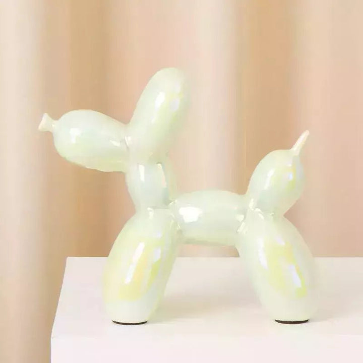 Figurines Chien Ballon Céramique | Ino - Designix Statuette Vert Clair