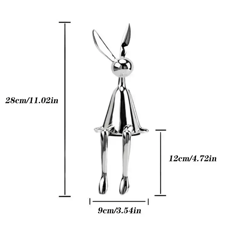 Figurines Résine Décoration Maison | Ola - Designix Statuette Argenté