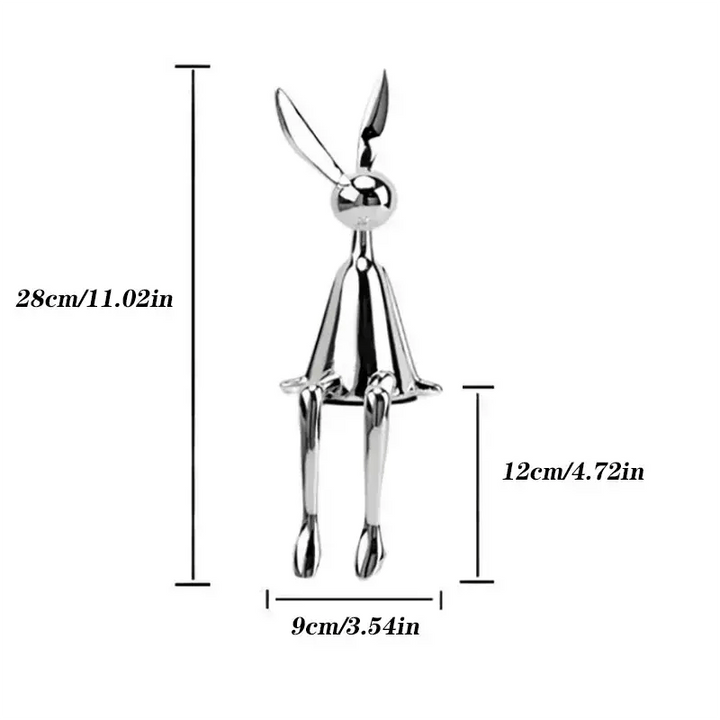 Figurines Résine Décoration Maison | Ola - Designix Statuette Argenté