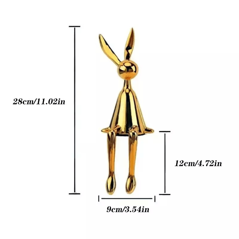 Figurines Résine Décoration Maison | Ola - Designix Statuette Doré