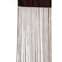 Fils de Rideaux avec Perles Marron