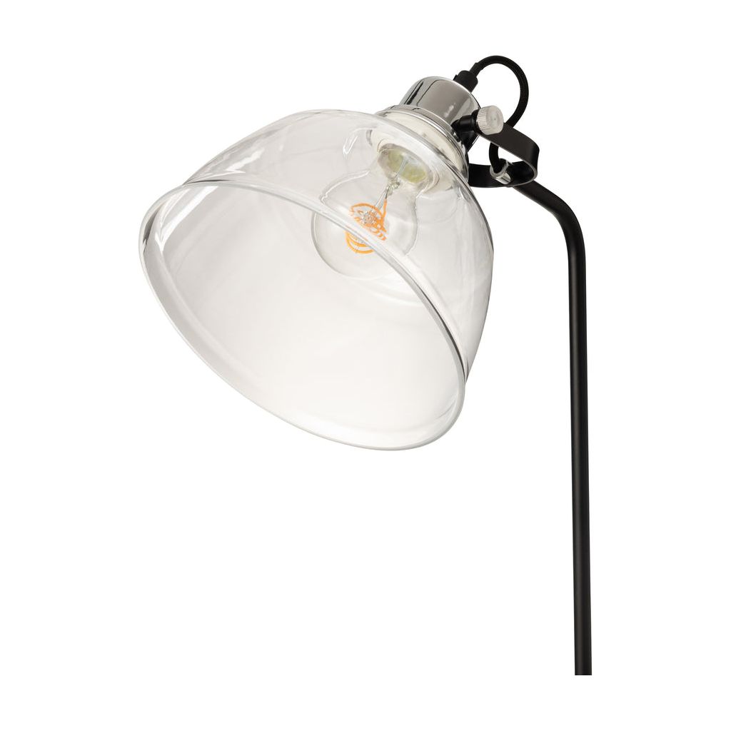 Lampe sur pied Magali en acier/verre transparent | Designix -     - https://designix.fr