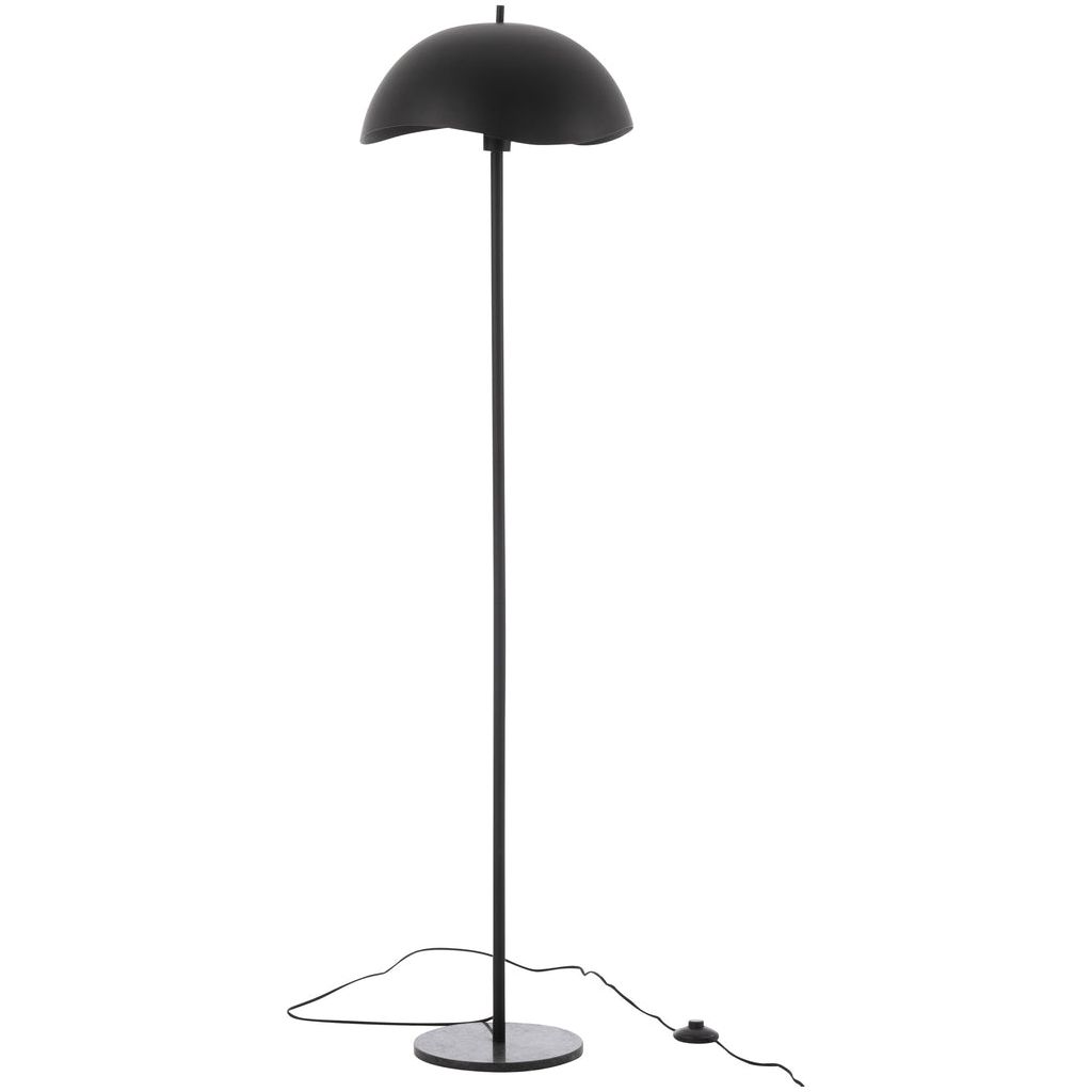 Lampe de sol en métal/marbre noir | Designix -     - https://designix.fr