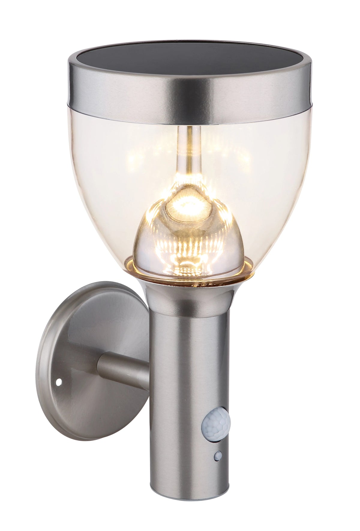 Luminaire extérieur inox, H 28,7 cm