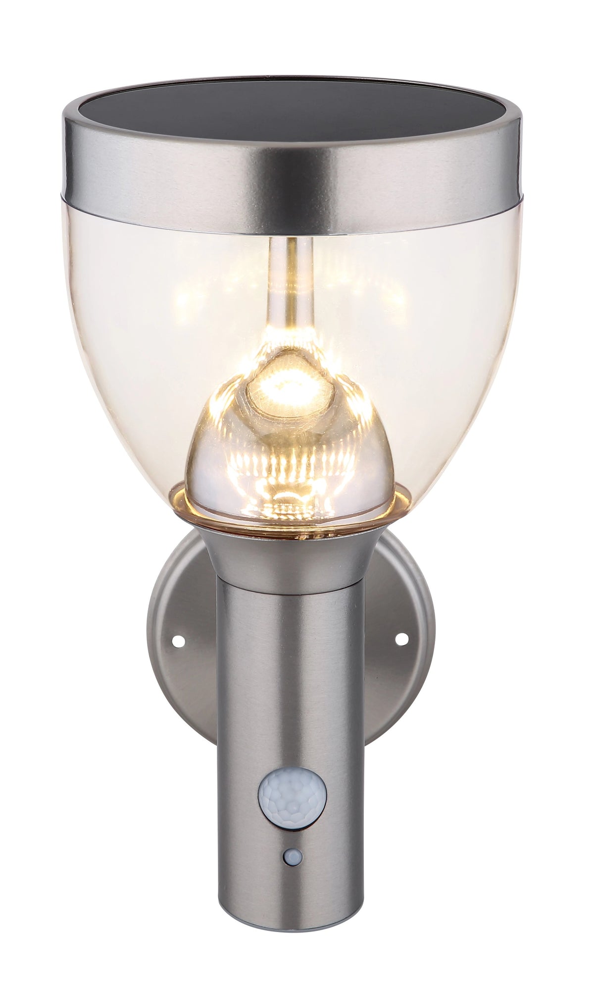 Luminaire extérieur inox, H 28,7 cm