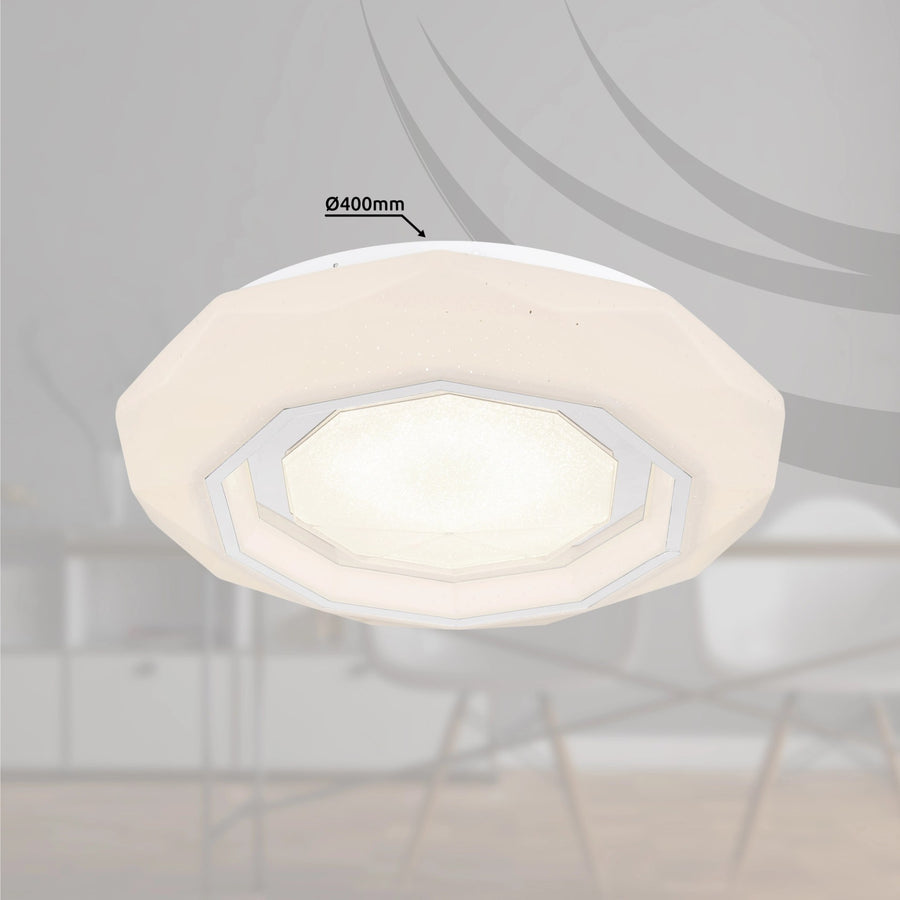 Plafonnier Hokki blanc mat