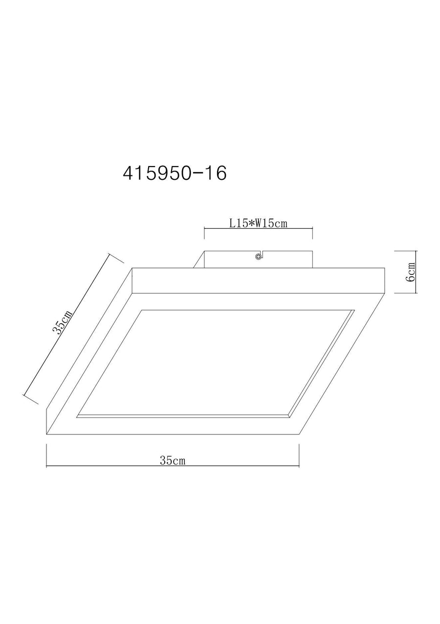 Plafonnier Xavvi blanc mat