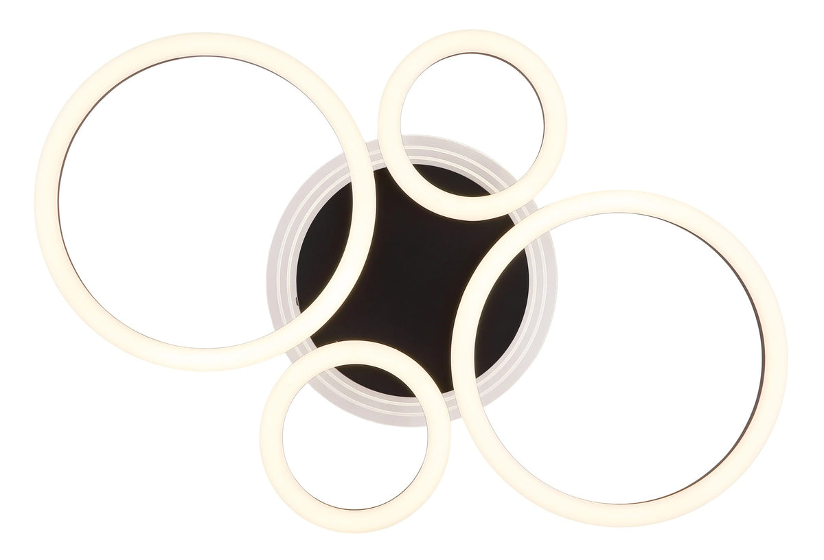 Plafonnier Loretta noir mat