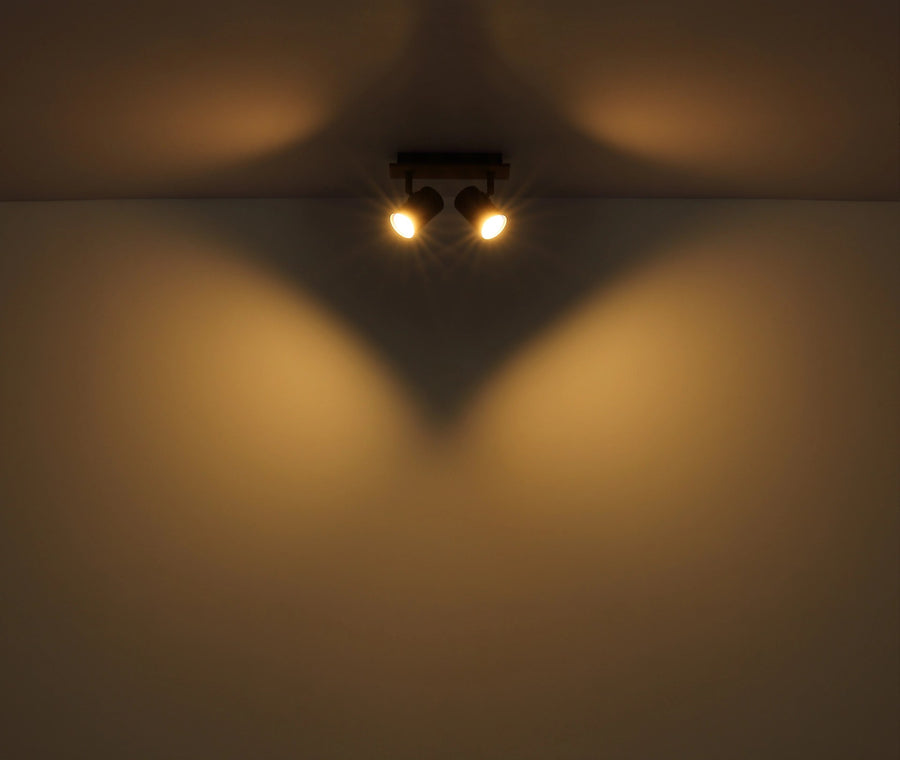 Spot Linca noir mat, H 15,2 cm (57905-2)