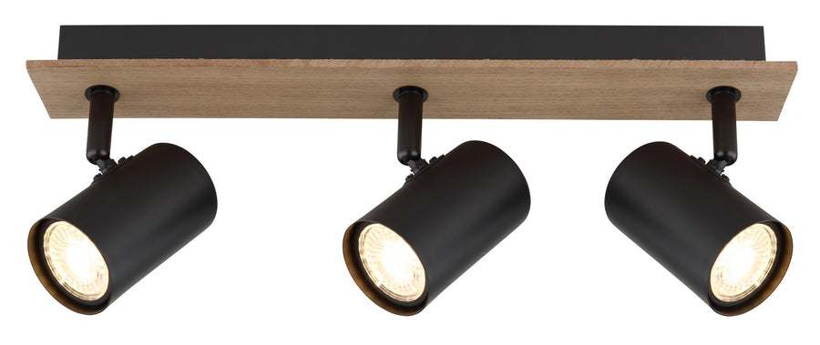 Spot Linca noir mat, H 15,2 cm (57905-3)