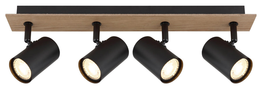 Spot Linca noir mat, H 15,1 cm
