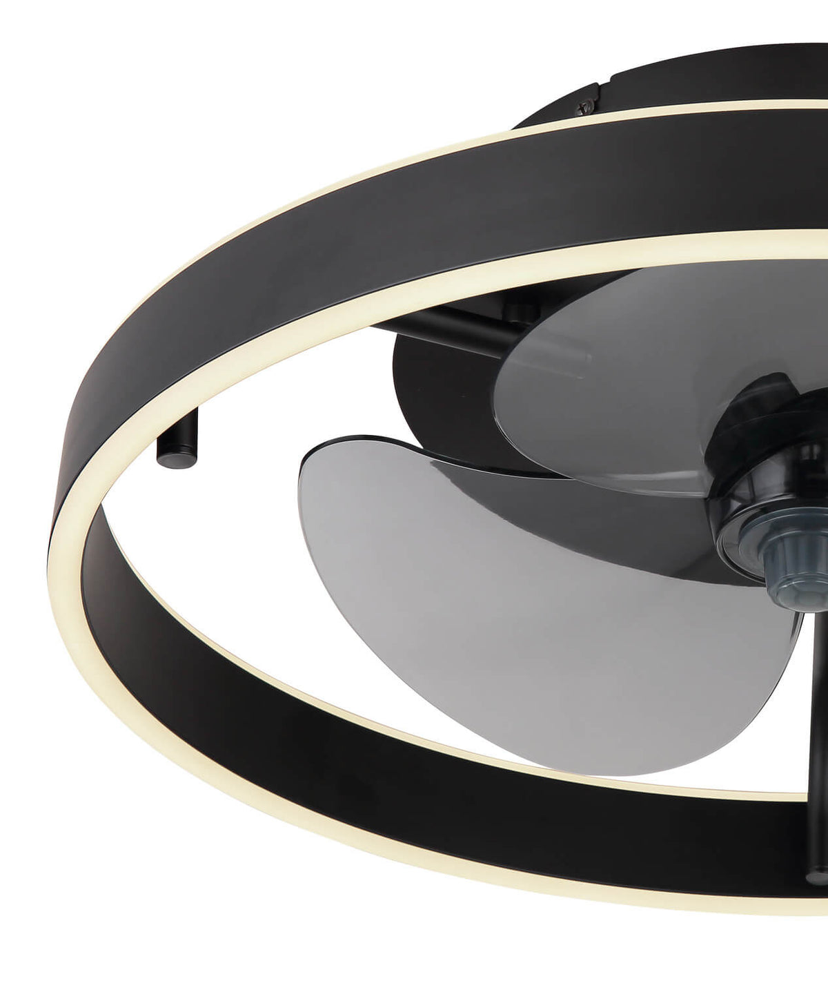Ventilateur de plafond lumineux Conway noir