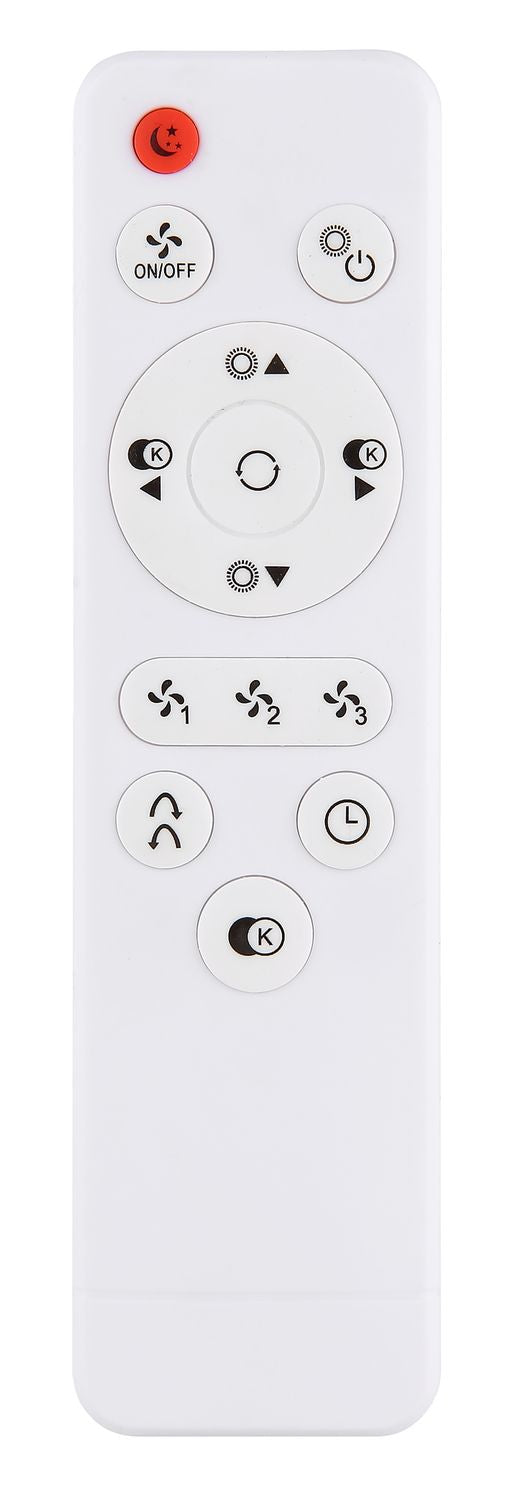 Ventilateur de plafond lumineux Gatian blanc mat