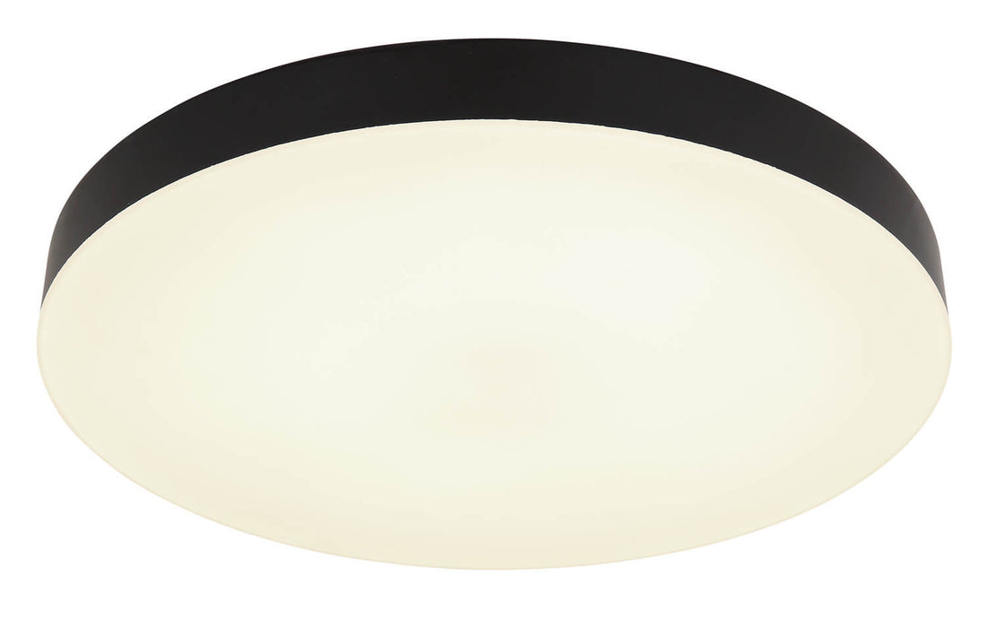 Plafonnier Matthew noir mat, Ø 40 cm