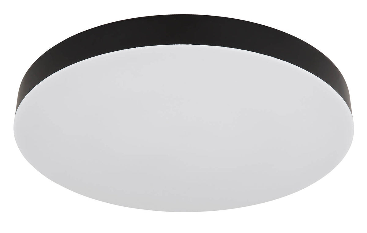 Plafonnier Matthew noir mat, Ø 40 cm