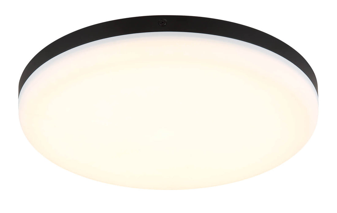 Plafonnier Matthew noir mat, Ø 30 cm (12387-24)