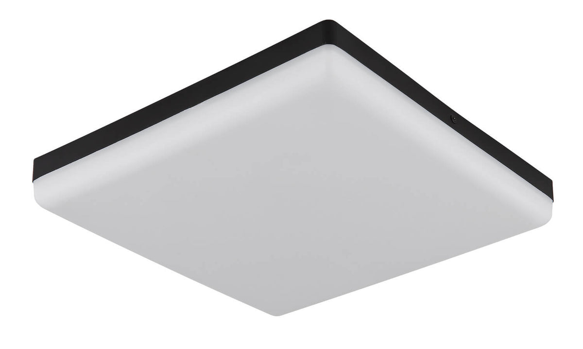 Plafonnier Matthew noir mat, L 30 cm