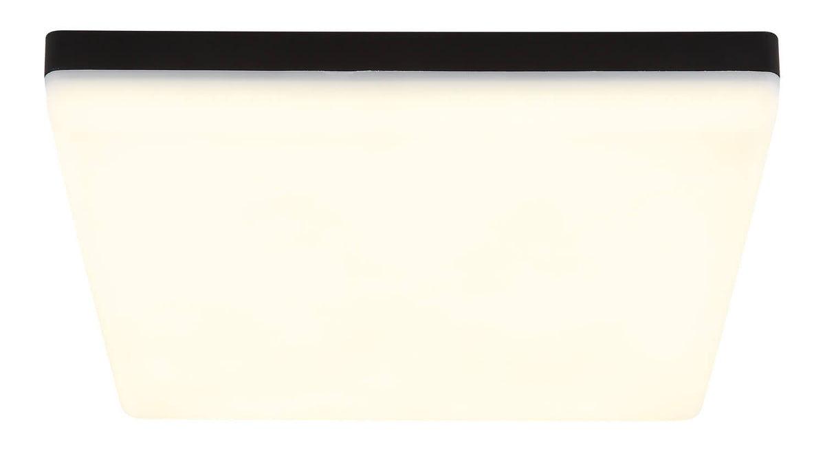 Plafonnier Matthew noir mat, L 30 cm