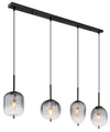Suspension Attila noire mat (15215-4)