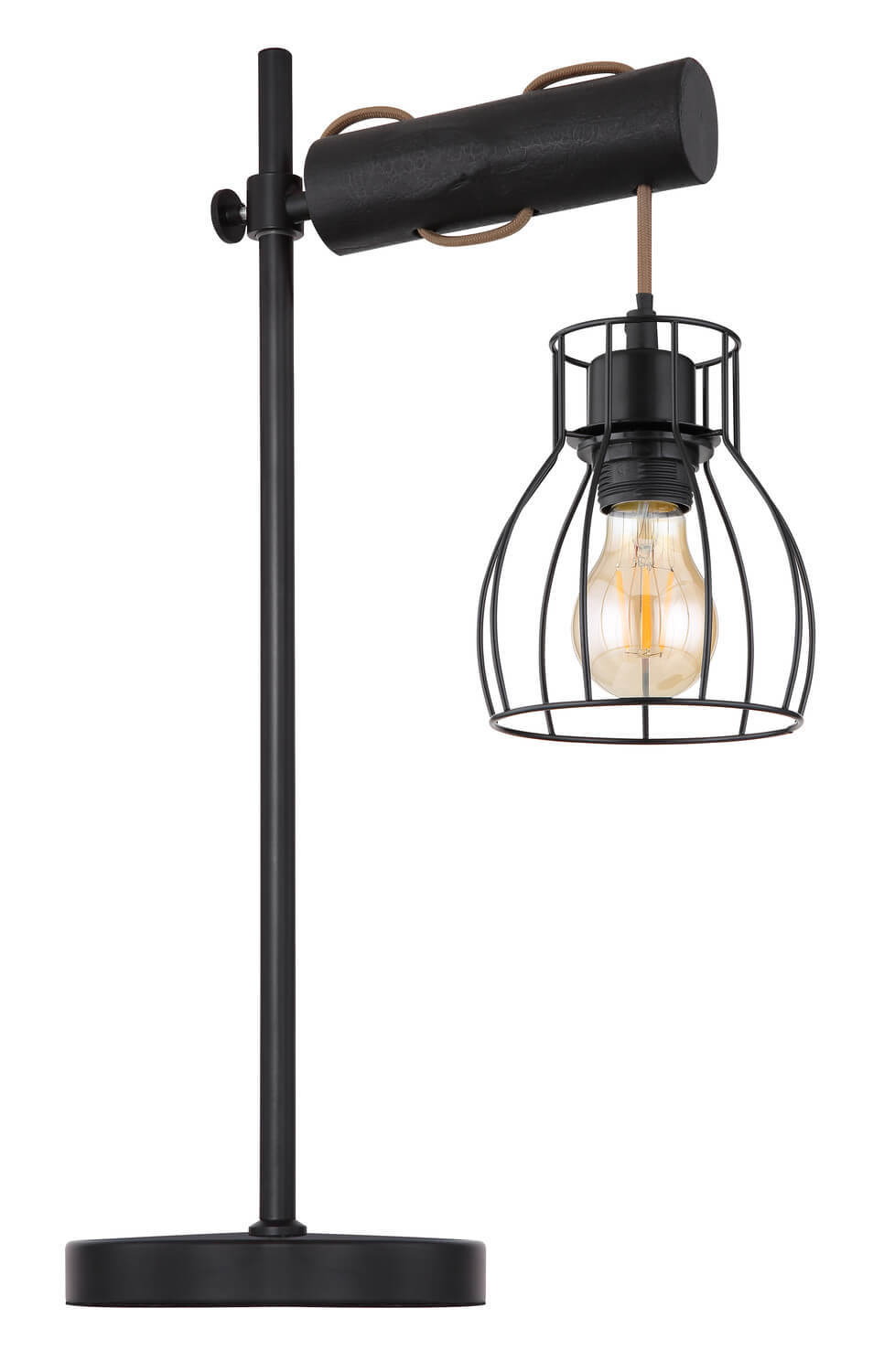 Lampe à poser Mina noire mat