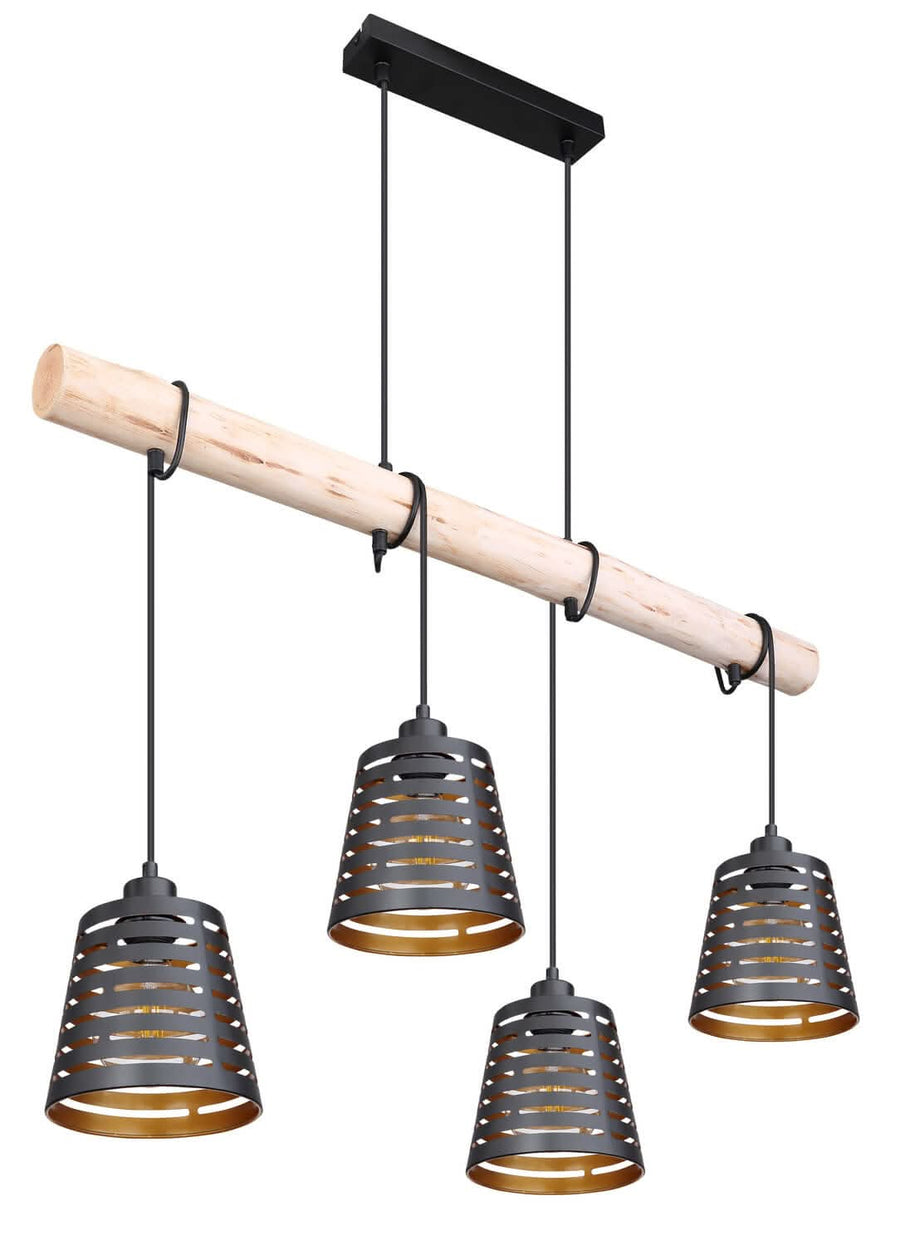 Suspension Ablona noire mat (15451-4H)