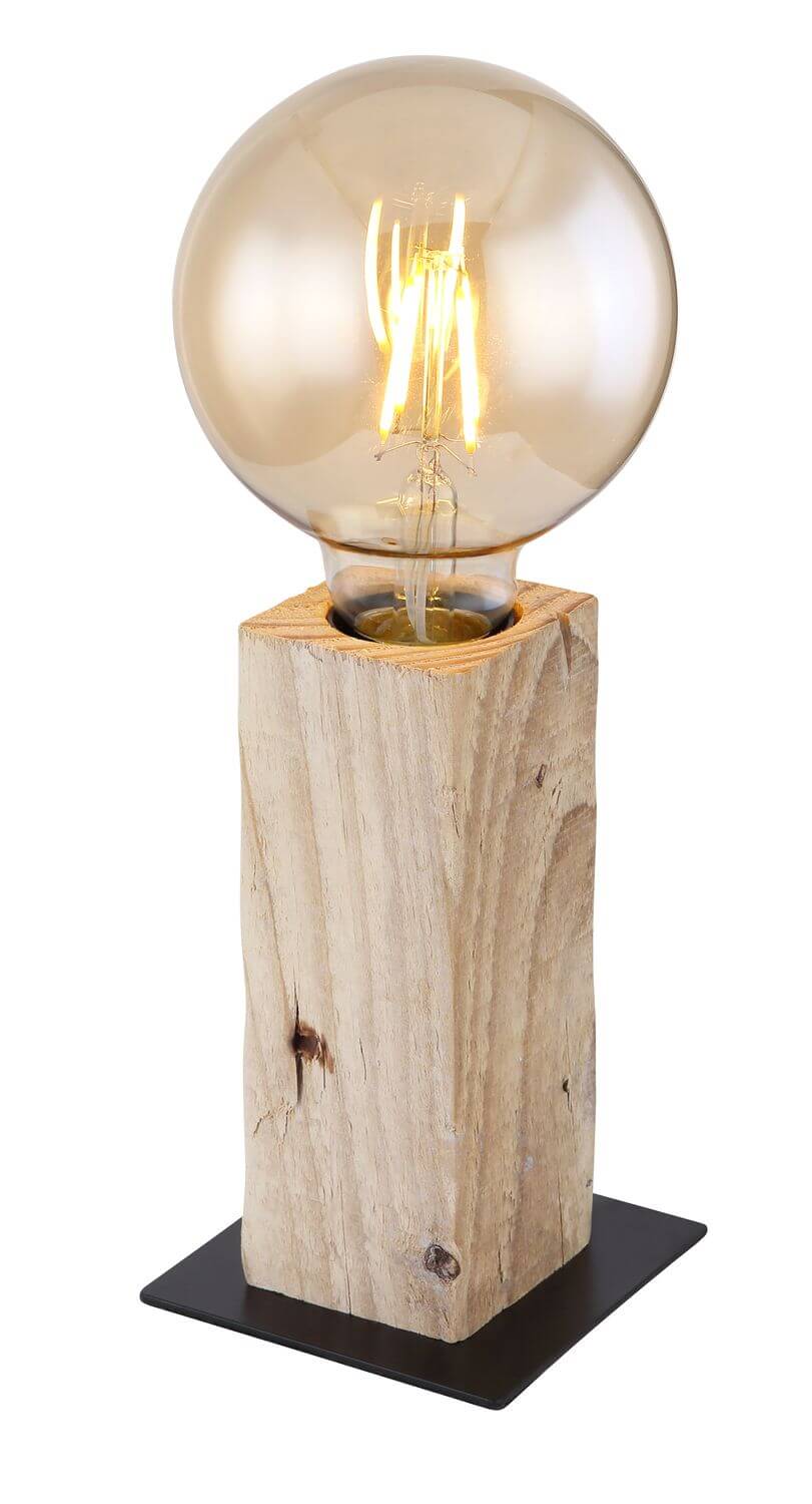 Lampe à poser Adalie noire mat