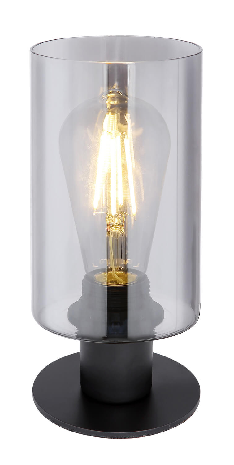 Lampe à poser Hadera noire mat
