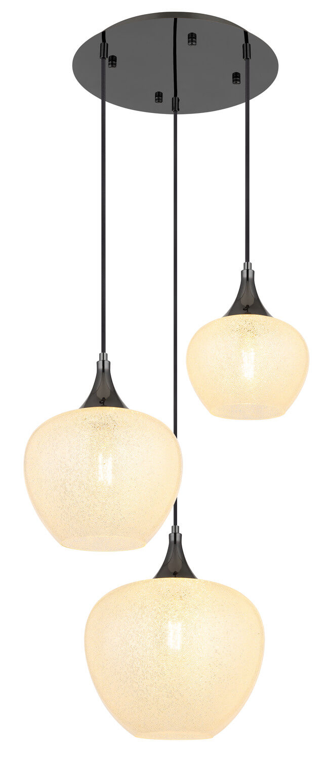 Suspension Maxy noire et chromée (15548-3HK)