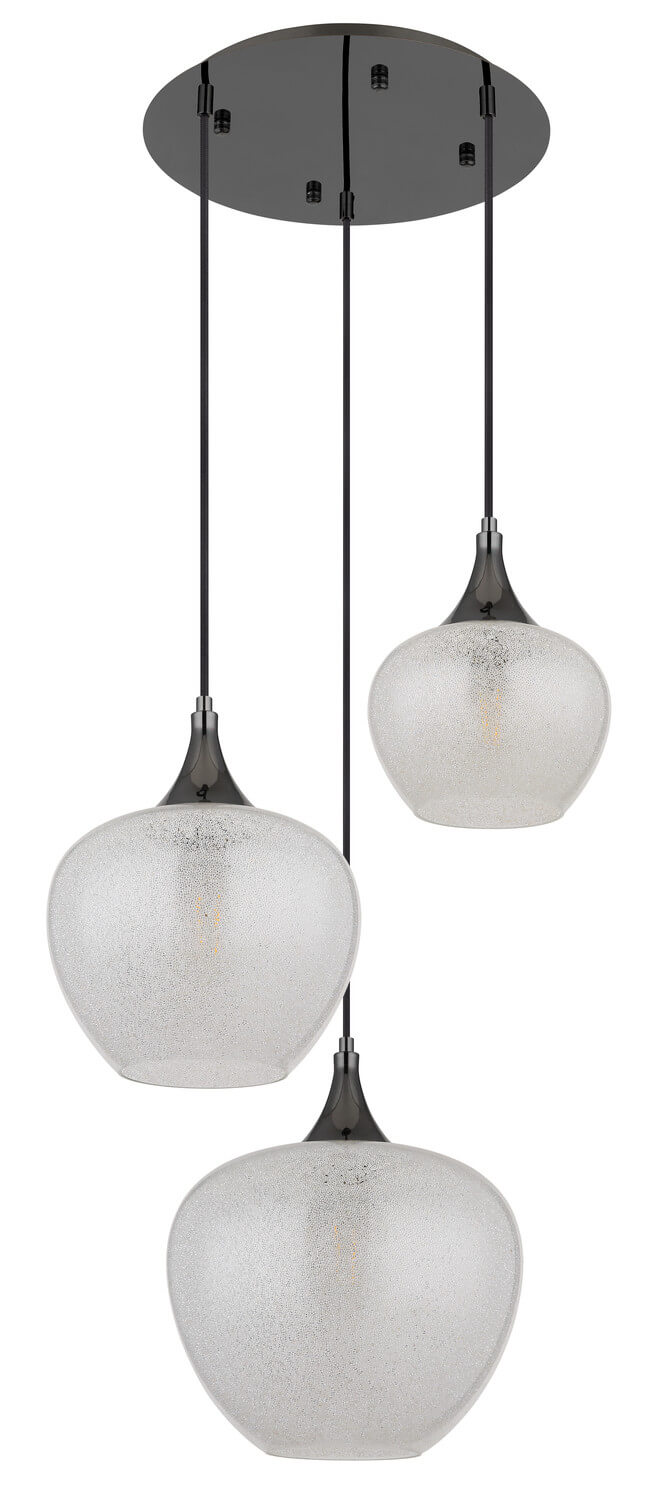 Suspension Maxy noire et chromée (15548-3HK)