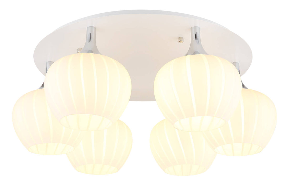 Plafonnier Maxy blanc mat, Ø 65 cm