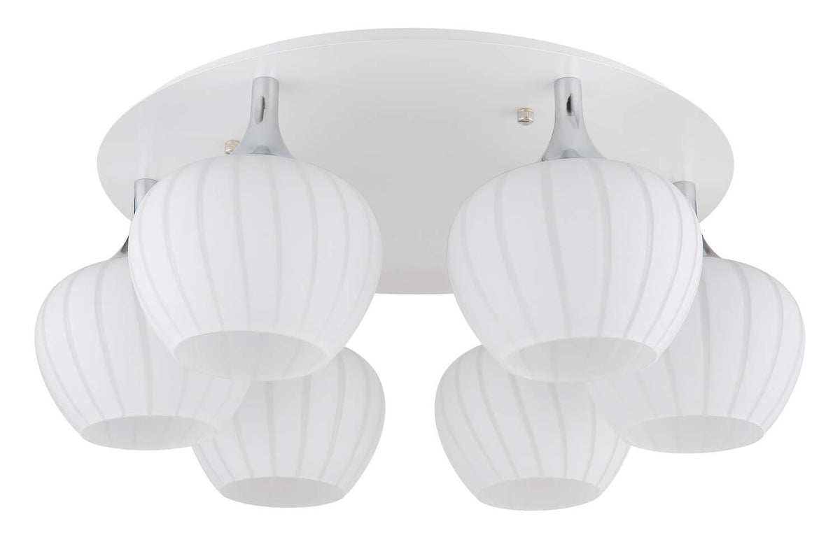 Plafonnier Maxy blanc mat, Ø 65 cm
